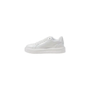 White leather and polyurethane platform sneakers for women by Liu Jo