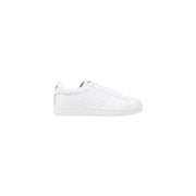 White leather sneaker with a white sole from Black Leather Sneaker collection
