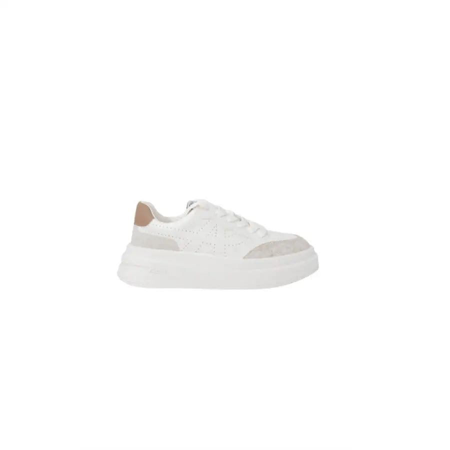Ash Ash women sneakers, white pair with white sole on display