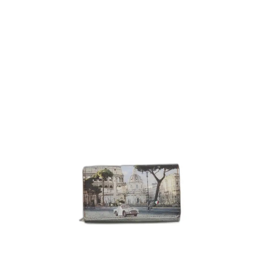 
                      
                        White Y Not? Wallet featuring urban city scene for trendy urban style clothing
                      
                    