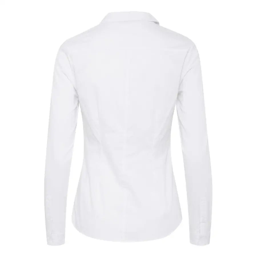 Ichi Ichi women’s classic white long sleeve button down shirt