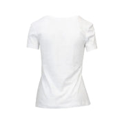 White short-sleeve fitted cotton T-shirt from Calvin Klein Jeans Women collection