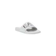 EA7 Women Slip-On White Slippers ideal for Spring and Summer casual wear