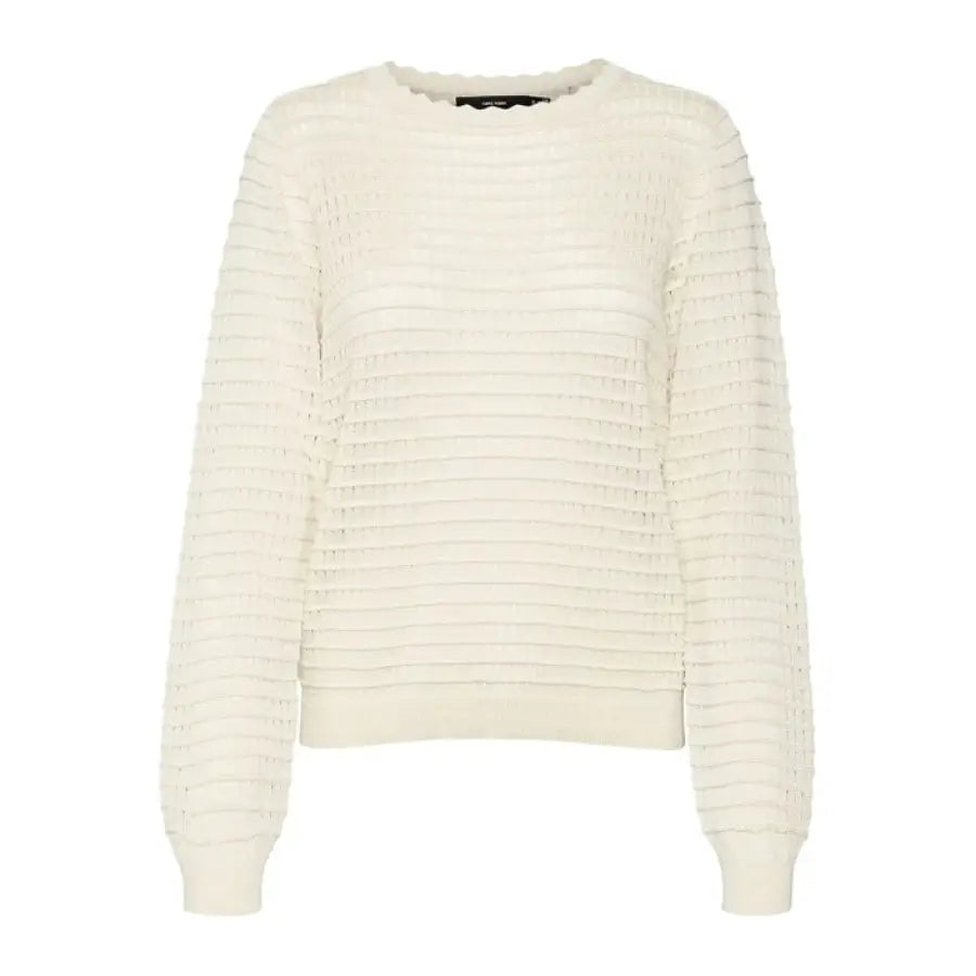 Vero Moda white pleated design sweater from Vero Moda Women Knitwear collection