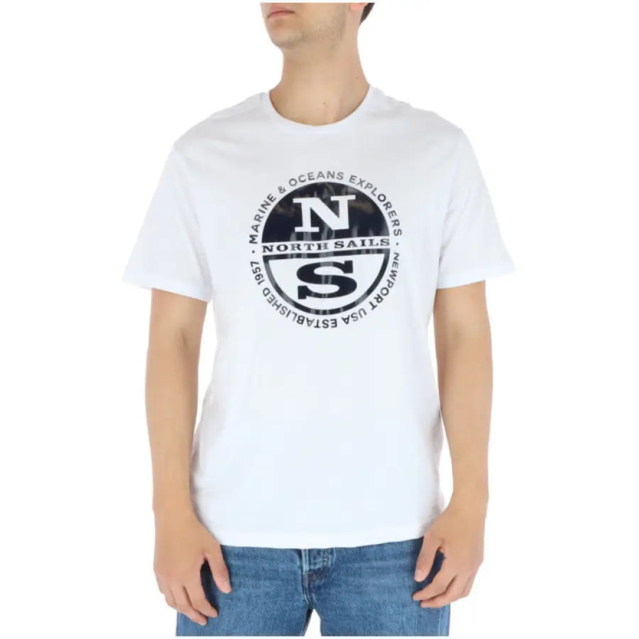 North Sails - Men T-Shirt - white / S - Clothing T-shirts