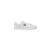 White Leather Tommy Hilfiger sneaker displayed in the product listing