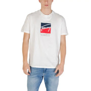 White Tommy Hilfiger graphic T shirt displayed in Tommy Hilfiger Navy Blue T Shirt product image