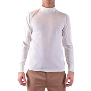 White Turtleneck Long Sleeve Shirt for Men and Women, Elegant and Comfortable Design