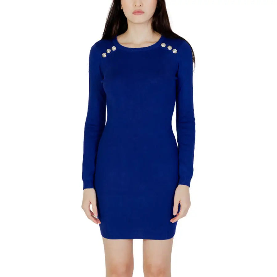 Morgan De Toi - Women Dress - blue / L - Clothing Dresses