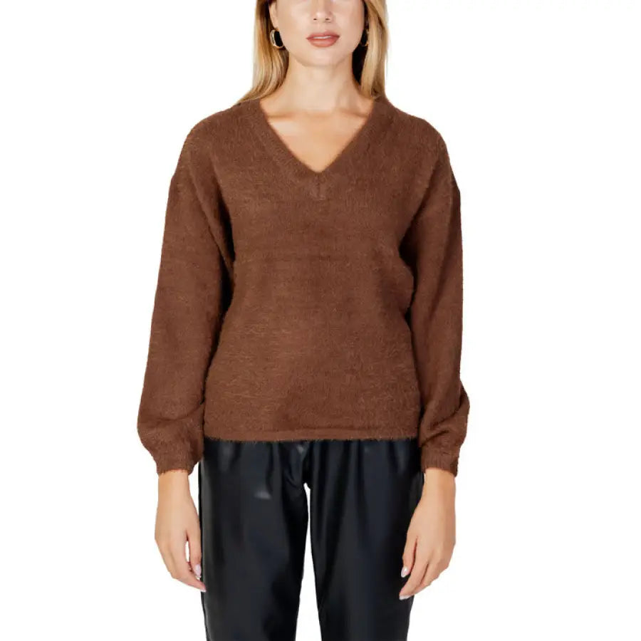 Jacqueline De Yong - Women Knitwear - brown / XS - Clothing