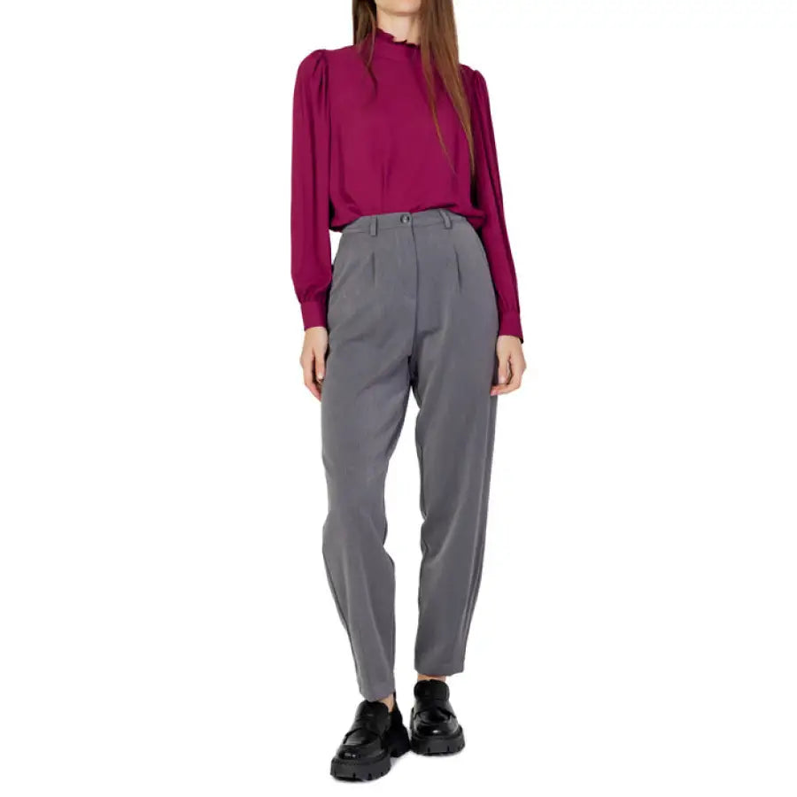 Hanny Deep - Women Trousers - grey / 40 - Clothing