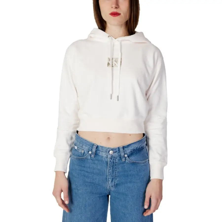 Calvin Klein Jeans - Women Sweatshirts - white / XS -