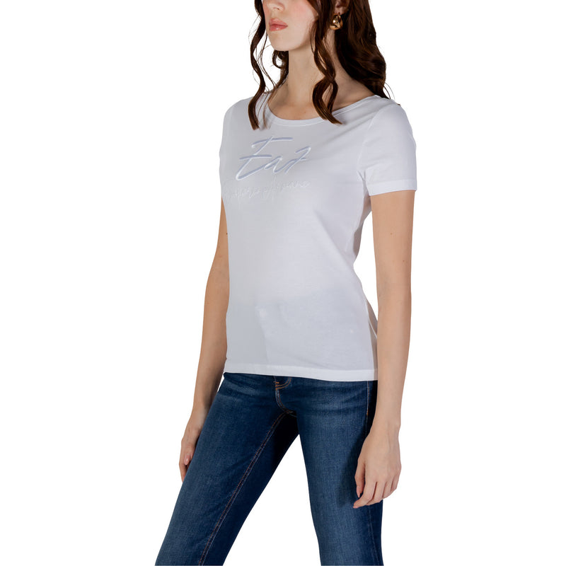 Weißes Kurzarm-T-Shirt