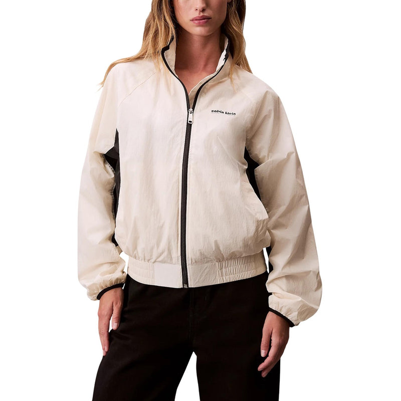 Calvin Klein Jeans Damen Weißer Rollkragen-Blazer