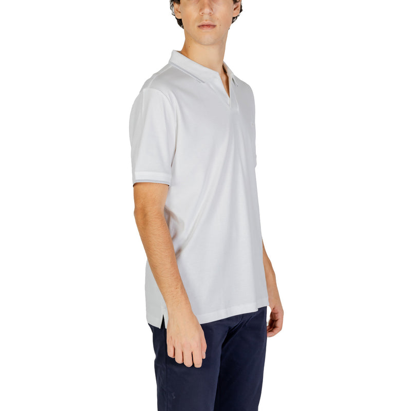 Calvin Klein Jeans Herren Classic Weiß Polo 100% Baumwolle