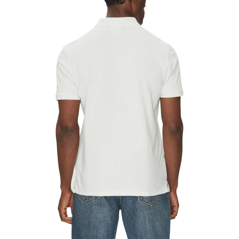 Calvin Klein Jeans Weißes Poloshirt aus Baumwolle für Männer