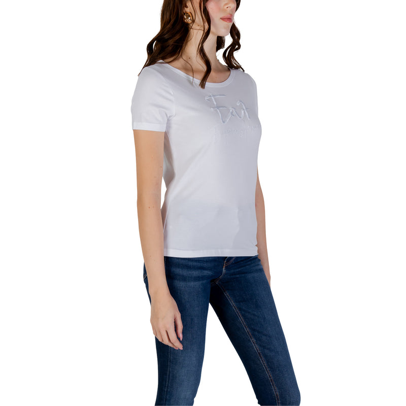 Weißes Kurzarm-T-Shirt