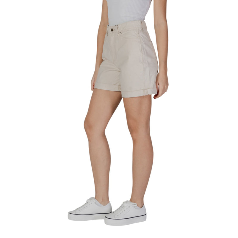 B.young Beigefarbene Baumwollshorts mit Taschen für Damen