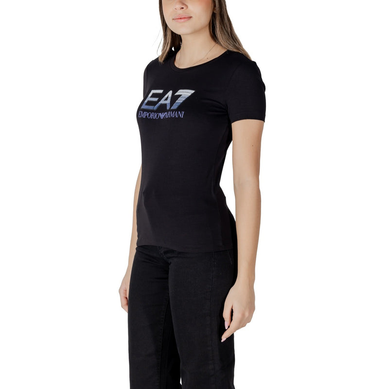 Schwarzes EA7 Emporio Armani T Shirt