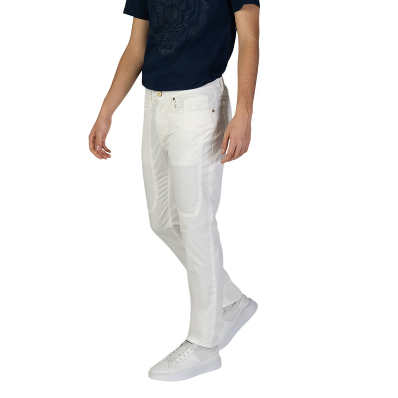 Jeckerson Weiß Baumwolle Herren Frühling Sommer Hose