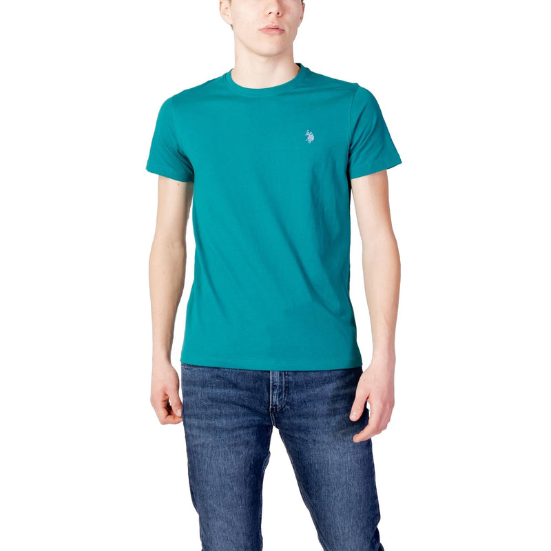 US Polo Assn Herren Grünes T-Shirt für Frühling und Sommer