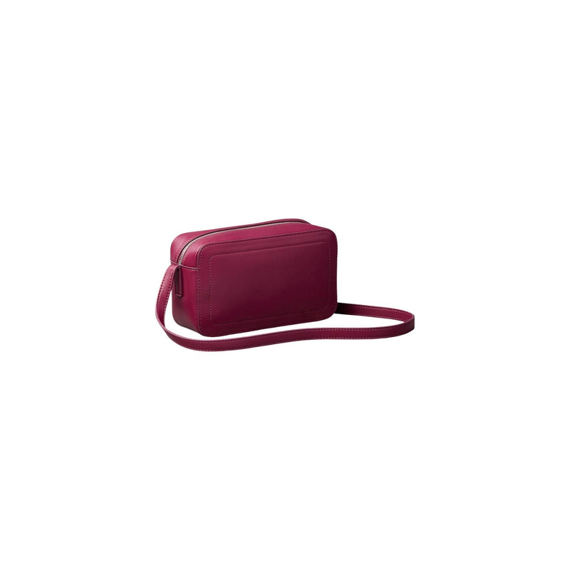 Calvin Klein Bordeaux-Polyurethan-Reißverschluss-Tasche mit Innentaschen