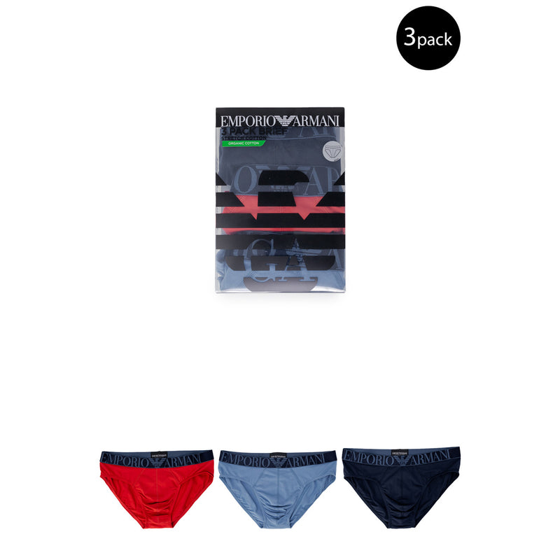 Emporio Armani Herren Unterwäsche mit blauem Aufdruck
