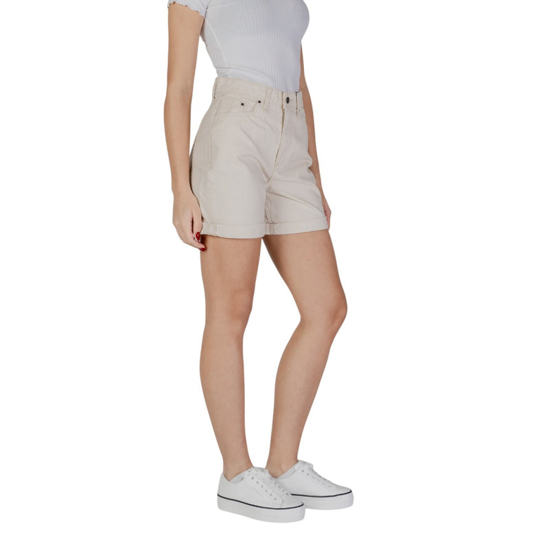 B.young Beigefarbene Baumwollshorts mit Taschen für Damen