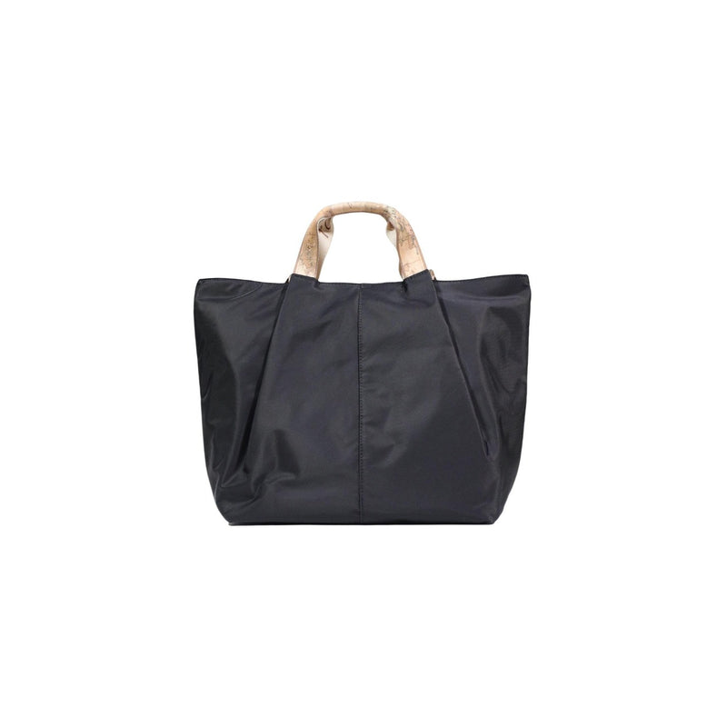 Alviero Martini Prima Classe Schwarze Handtasche mit Reißverschlusstaschen