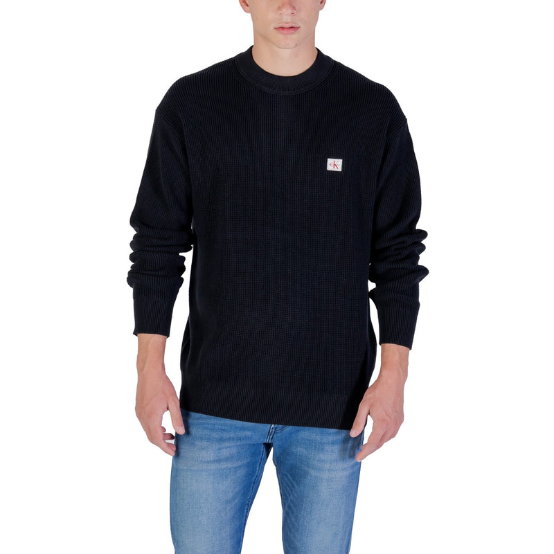 Calvin Klein Jeans Schwarzer Baumwollstrickpullover