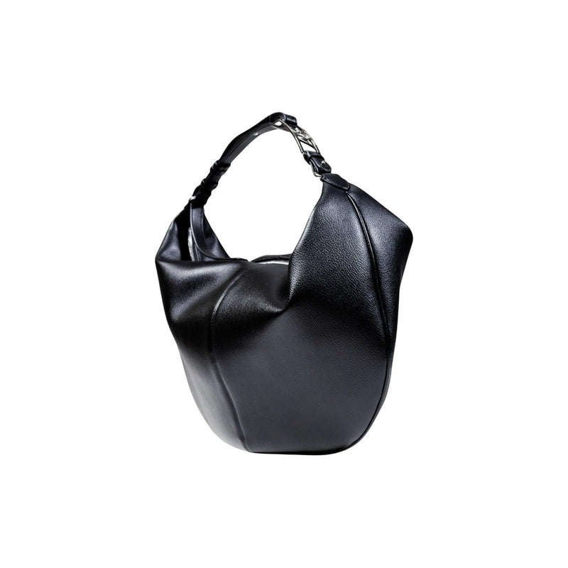 Armani Exchange schwarze Polyester-Handtasche mit Reißverschlusstasche