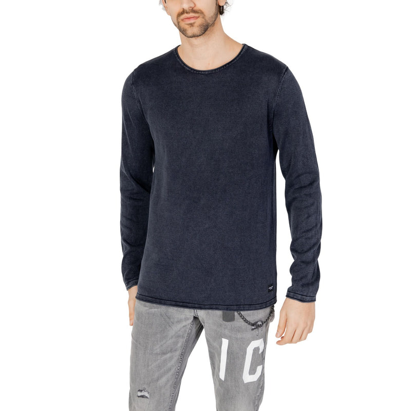Jack & Jones Blauer Baumwollstrickpullover für Männer