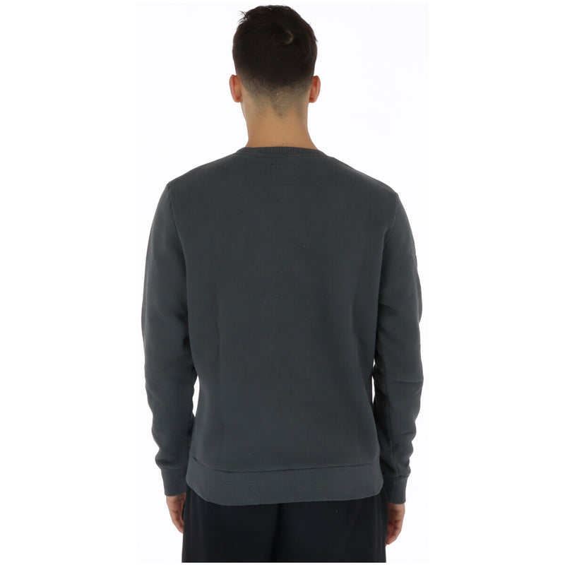 Superdry Herren Grau Bedrucktes langes Sweatshirt