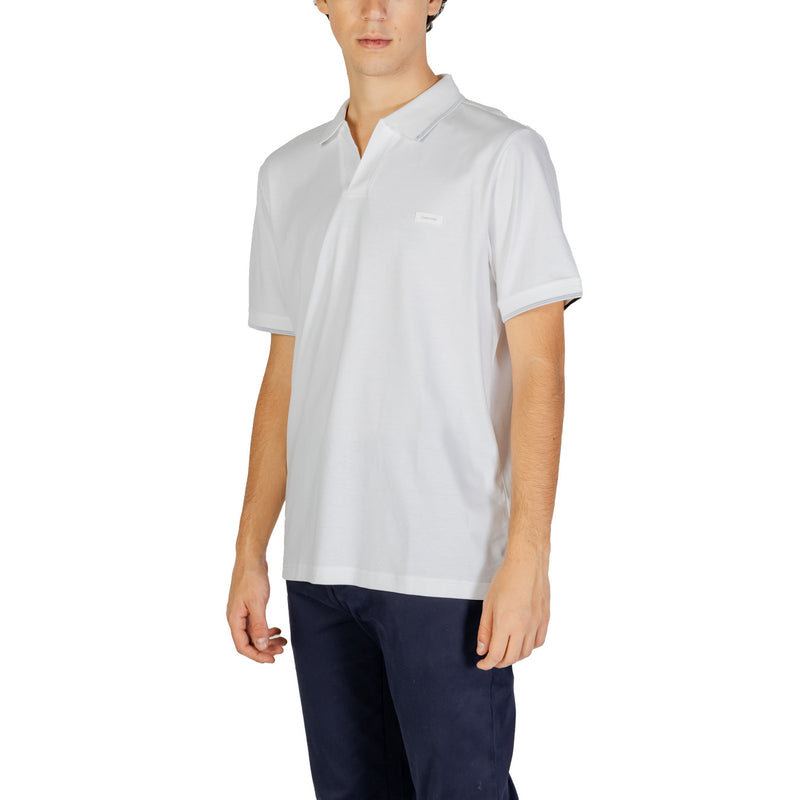 Calvin Klein Jeans Herren Classic Weiß Polo 100% Baumwolle