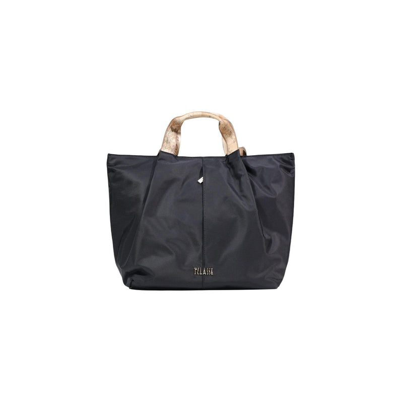 Alviero Martini Prima Classe Schwarze Handtasche mit Reißverschlusstaschen