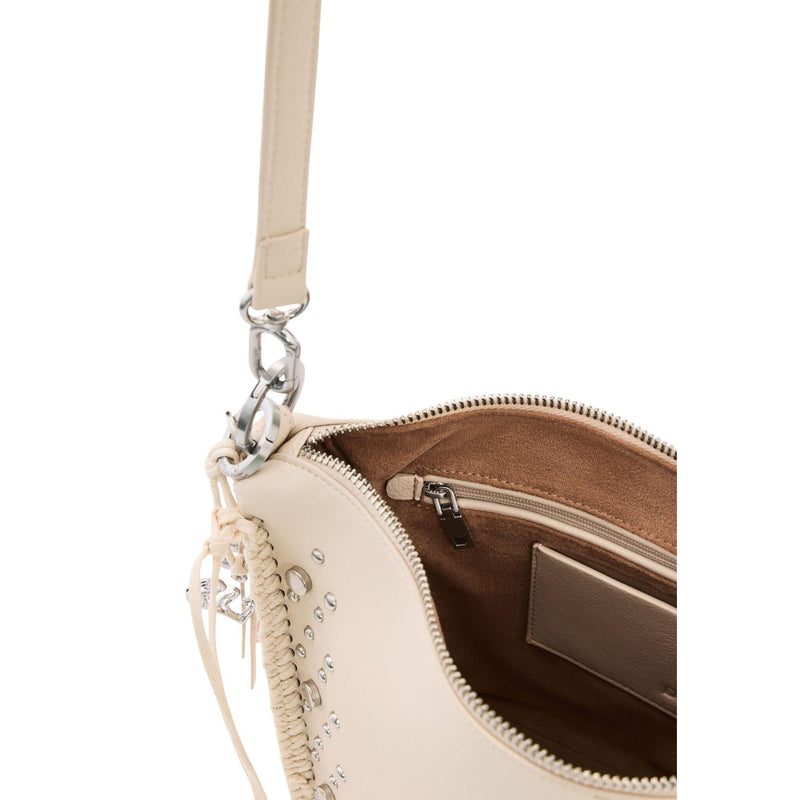Ungleiche Beige Damenhandtasche mit Schulterriemen