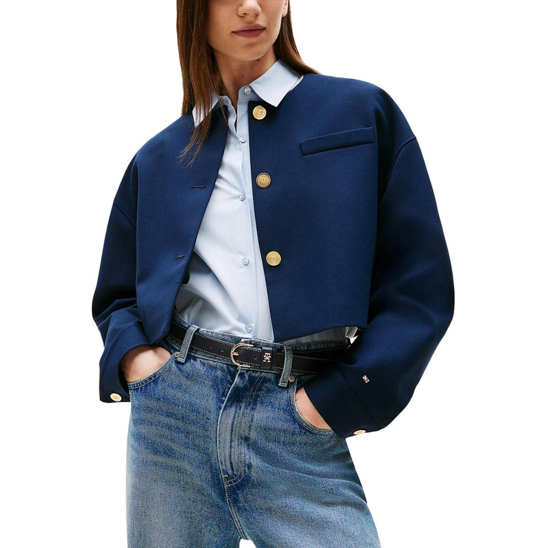 Tommy Hilfiger Damen Blauer Langarm-Blazer