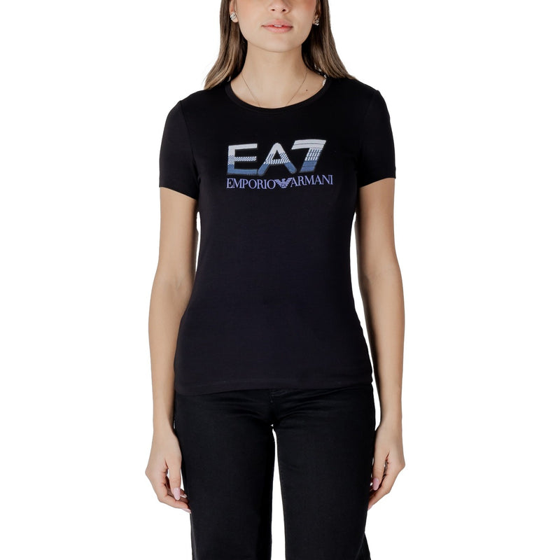 Schwarzes EA7 Emporio Armani T Shirt