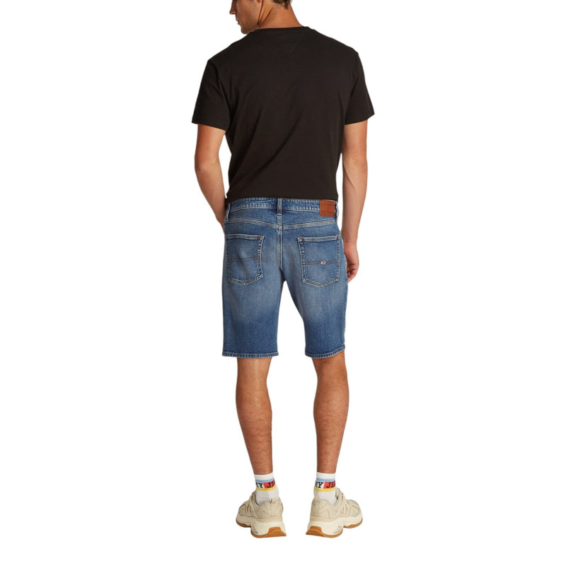 Tommy Hilfiger Hellblaue Denim-Shorts aus Bio-Baumwolle