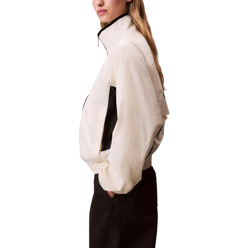 Calvin Klein Jeans Damen Weißer Rollkragen-Blazer