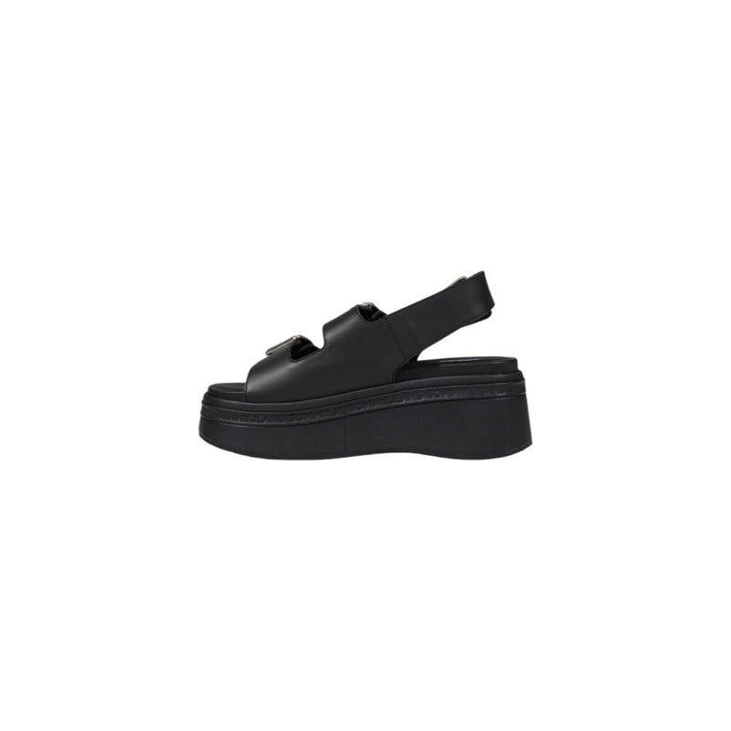 Tommy Hilfiger Schwarze Leder Keilschuhe für Frauen