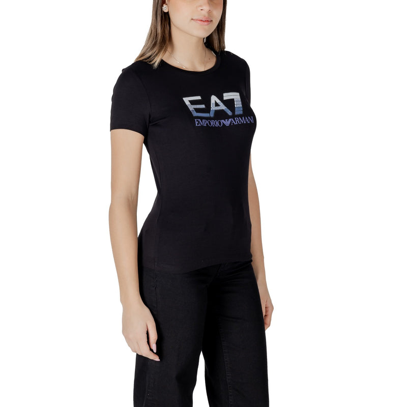 Schwarzes EA7 Emporio Armani T Shirt