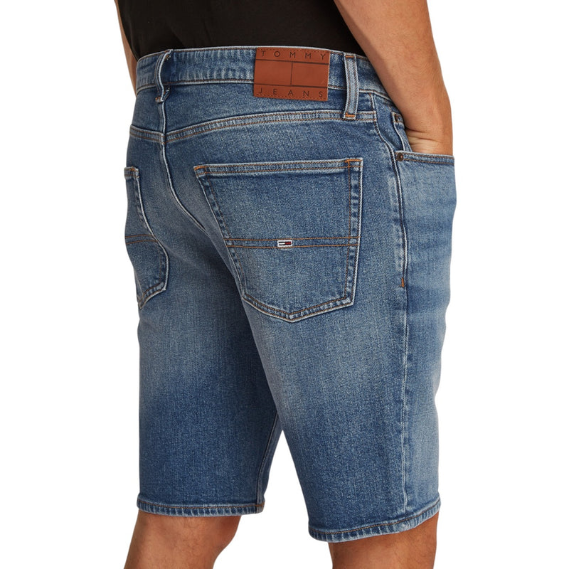Tommy Hilfiger Hellblaue Denim-Shorts aus Bio-Baumwolle