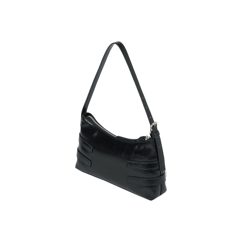 Karl Lagerfeld Schwarze Tasche mit Reißverschluss und Innentaschen
