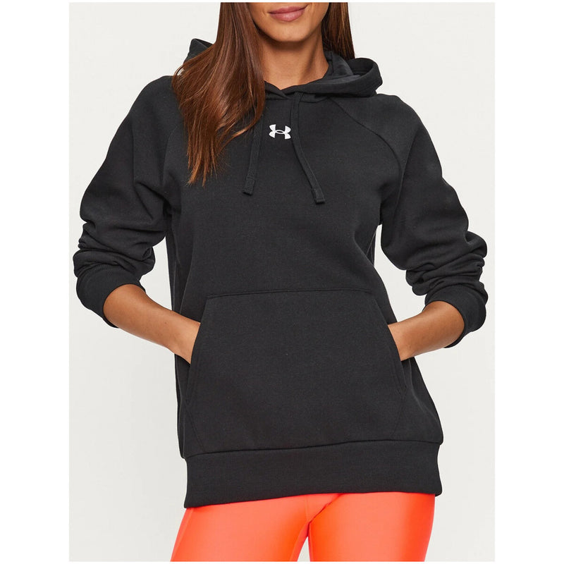 Under Armour Damen Schwarzes Sweatshirt mit Kapuze und Taschen