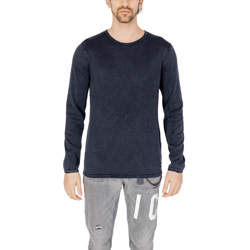 Jack & Jones Blauer Baumwollstrickpullover für Männer