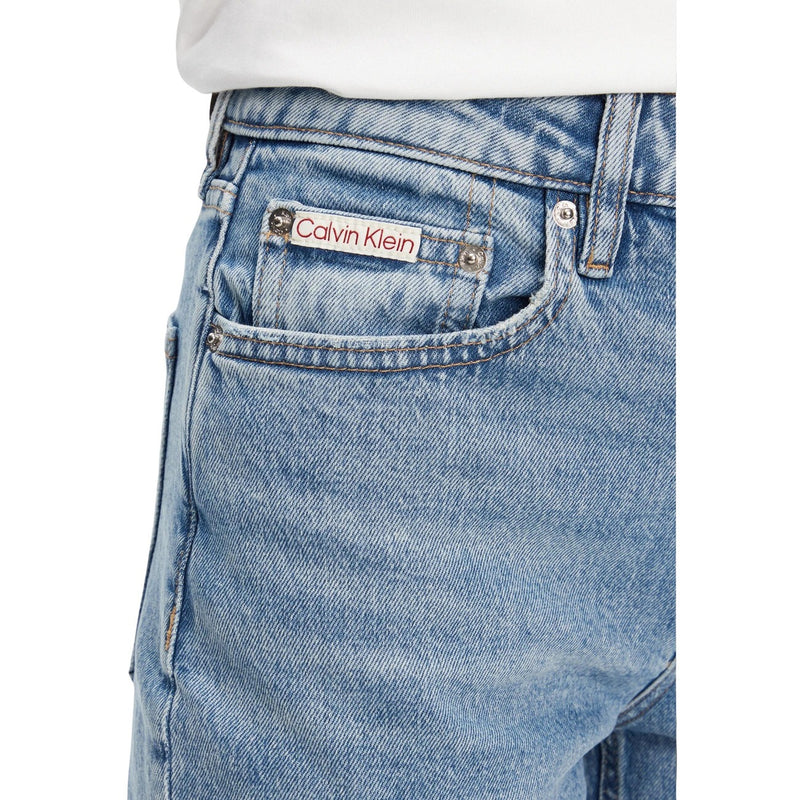 Calvin Klein Damen Hellblaue Baumwolljeans