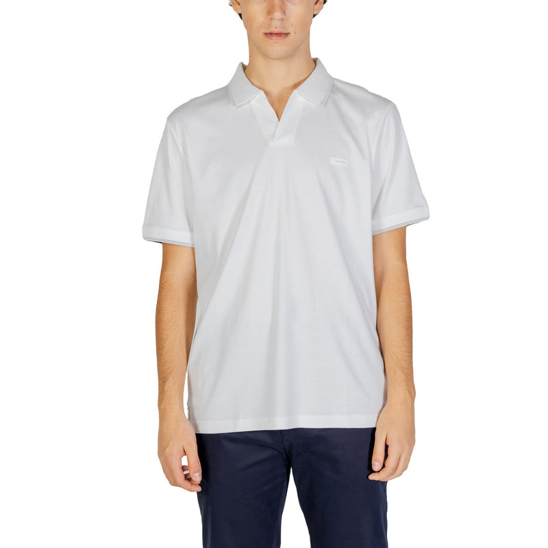 Calvin Klein Jeans Herren Classic Weiß Polo 100% Baumwolle
